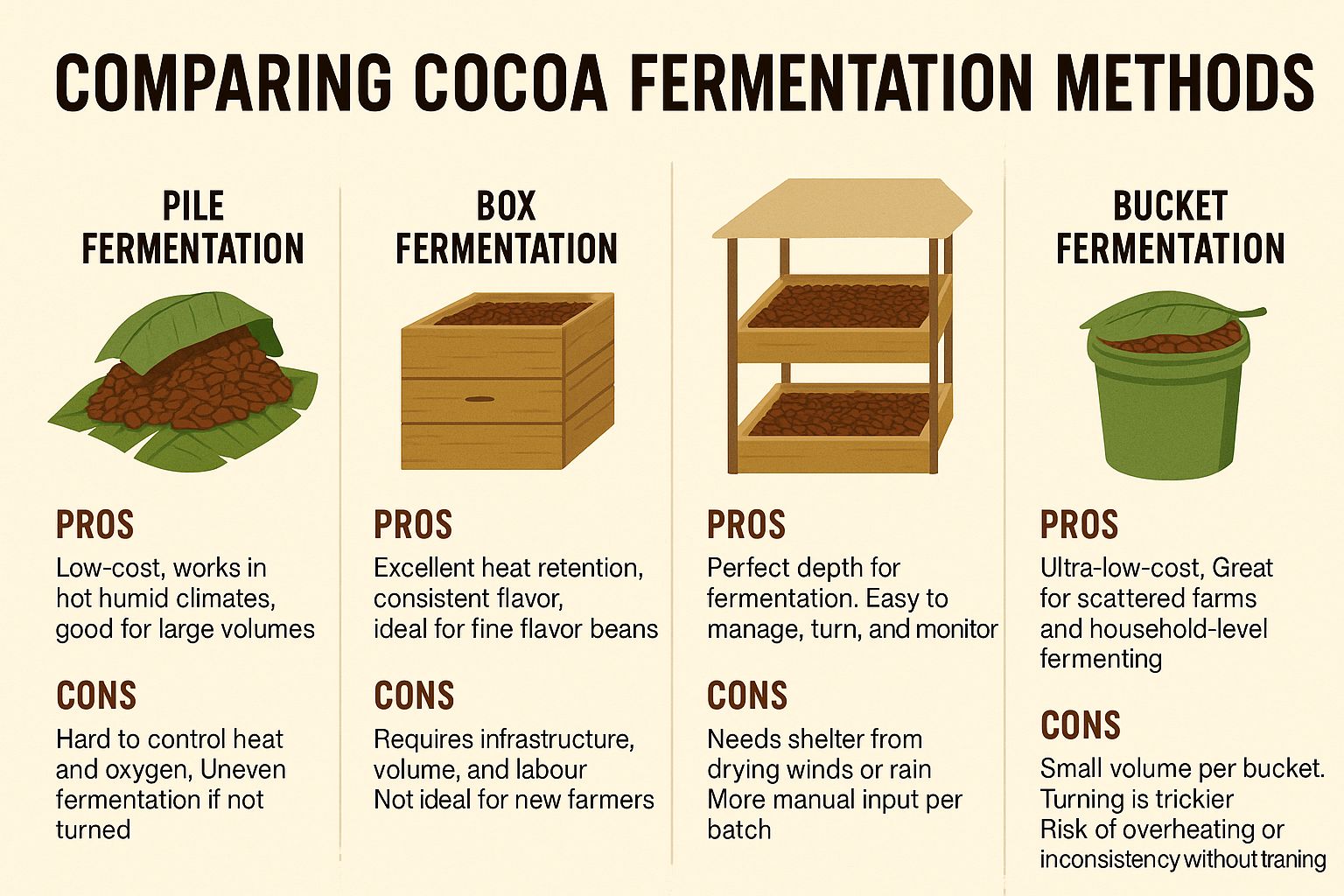 four fermentation methods